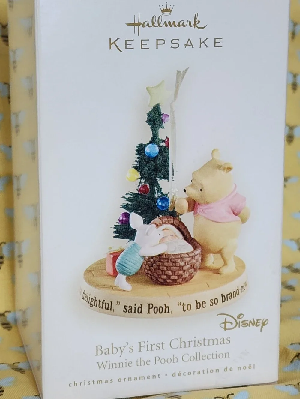2007 Hallmark Keepsake Baby's 1st Christmas Ornament Winnie the Pooh Piglet NIB